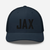 JAX Airport Code Embroidered Trucker Hat Jacksonville Florida Real Estate Housewarming Aviation Flight Attendant Pilot