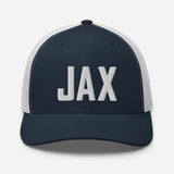 JAX Airport Code Embroidered Trucker Hat Jacksonville Florida Real Estate Housewarming Aviation Flight Attendant Pilot