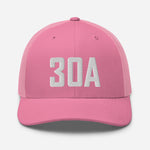 30A Rosemary Beach Florida Embroidered Trucker Hat Snapback