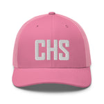 CHS Airport Code Embroidered Trucker Hat South Carolina Charleston SC Snapback