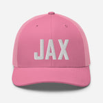 JAX Airport Code Embroidered Trucker Hat Jacksonville Florida Real Estate Housewarming Aviation Flight Attendant Pilot