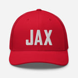 JAX Airport Code Embroidered Trucker Hat