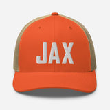 JAX Airport Code Embroidered Trucker Hat Jacksonville Florida Real Estate Housewarming Aviation Flight Attendant Pilot