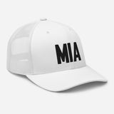 MIA Airport Code Embroidered Trucker Hat Miami Florida Snapback