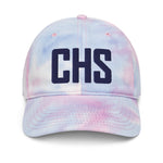 CHS Airport Code Pastel Tie Dye Embroidered Dad Hat South Carolina Charleston SC