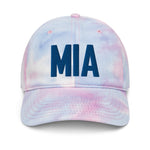 MIA Airport Code Pastel Tie Dye Embroidered Dad Hat Miami Florida