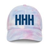 HHH Airport Code Embroidered Dad Pastel Tie Dye Hat Hilton Head Island South Carolina