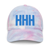 HHH Airport Code Embroidered Dad Pastel Tie Dye Hat Hilton Head Island South Carolina