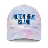 Hilton Head Island South Carolina Embroidered Dad Hat Pastel Tie Dye