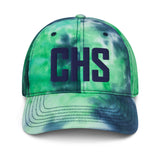 CHS Airport Code Pastel Tie Dye Embroidered Dad Hat South Carolina Charleston SC