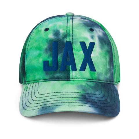 JAX Airport Code Pastel Tie Dye Embroidered Dad Hat Jacksonville Florida