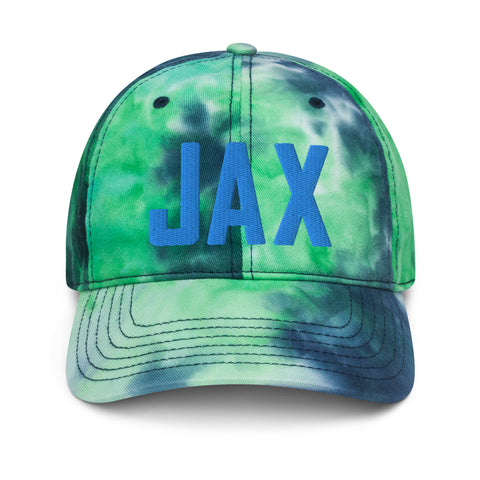 JAX Airport Code Pastel Tie Dye Embroidered Dad Hat Jacksonville Florida