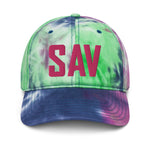 SAV Airport Code Pastel Tie Dye Savannah Georgia Hilton Head Island South Carolina Embroidered Dad Hat