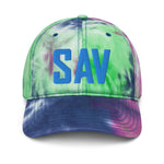 SAV Airport Code Pastel Tie Dye Savannah Georgia Hilton Head Island South Carolina Embroidered Dad Hat