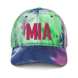 MIA Airport Code Pastel Tie Dye Embroidered Dad Hat Miami Florida