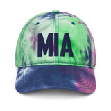 MIA Airport Code Pastel Tie Dye Embroidered Dad Hat Miami Florida