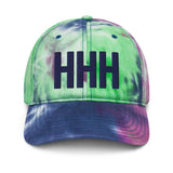 HHH Airport Code Embroidered Dad Pastel Tie Dye Hat Hilton Head Island South Carolina