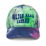 Hilton Head Island South Carolina Embroidered Dad Hat Pastel Tie Dye