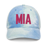 MIA Airport Code Pastel Tie Dye Embroidered Dad Hat Miami Florida