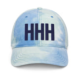 HHH Airport Code Embroidered Dad Pastel Tie Dye Hat Hilton Head Island South Carolina