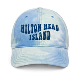 Hilton Head Island South Carolina Embroidered Dad Hat Pastel Tie Dye