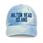 Hilton Head Island South Carolina Embroidered Dad Hat Pastel Tie Dye