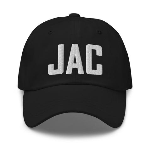 JAC Airport Code Embroidered Dad Hat Jackson Hole Wyoming Jackson WY