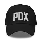 PDX Airport Code Embroidered Dad Hat Portland Oregon