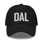 DAL Airport Code Embroidered Dad Hat Dallas Texas Fort Worth