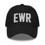 EWR Airport Code Embroidered Dad Hat Newark New Jersey