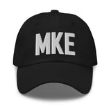 MKE Airport Code Embroidered Dad Hat Milwaukee Wisconsin