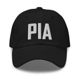 PIA Airport Code Hat Embroidered Hat Peoria Illinois Dad Hat Travel Gift Baseball Cap Airbnb Host Gift Real Estate City Hats - CRE PYT