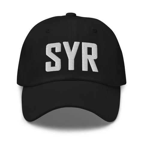 SYR Airport Code Hat Embroidered Hat Syracuse New York Dad Hat Travel Gift Baseball Cap Airbnb Host Gift Real Estate City Hats - CRE PYT