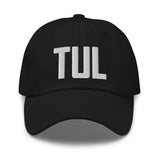 TUL Airport Code Hat Embroidered Hat Tulsa Oklahoma Dad Hat Travel Gift Baseball Cap Airbnb Host Gift Real Estate City Hats - CRE PYT