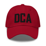 DCA Airport Code Embroidered Dad Hat Washington DC District of Columbia Arlington Virginia