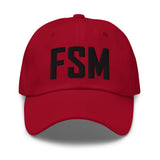 FSM Airport Code Embroidered Dad Hat Fort Smith Arkansas