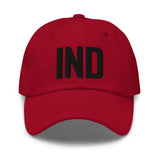 IND Airport Code Embroidered Dad Hat Indianapolis Indiana