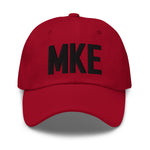 MKE Airport Code Embroidered Dad Hat Milwaukee Wisconsin