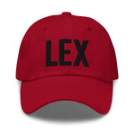 LEX Airport Code Hat Embroidered Hat Lexington Kentucky Dad Hat Travel Gift Baseball Cap Airbnb Host Gift Real Estate City Hats - CRE PYT