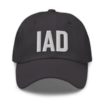 IAD Airport Code Embroidered Dad Hat District of Columbia Washington DC Dulles Virginia