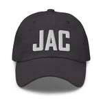 JAC Airport Code Embroidered Dad Hat Jackson Hole Wyoming Jackson WY