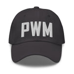 PWM Airport Code Embroidered Dad Hat Portland Maine Hat