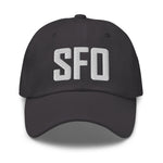 SFO Airport Code Embroidered Dad Hat San Francisco California