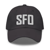 SFO Airport Code Embroidered Dad Hat San Francisco California