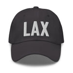 LAX Airport Code Embroidered Dad Hat Los Angeles California