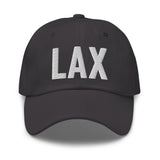 LAX Airport Code Embroidered Dad Hat Los Angeles California