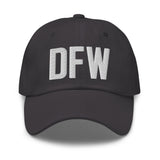 DFW Airport Code Embroidered Dad Hat Dallas Fort Worth Texas