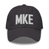 MKE Airport Code Embroidered Dad Hat Milwaukee Wisconsin