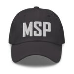 MSP Airport Code Embroidered Dad Hat Minneapolis Saint Paul Minnesota