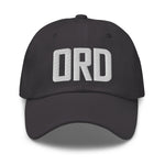 ORD Airport Code Embroidered Dad Hat Chicago Illinois